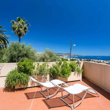 Relaxing Place With Wonderful View...calme Avec Vue Magnifique Sur La Baie Des Anges, En Campagne A 12 Minutes De La Promenade Des * Nice